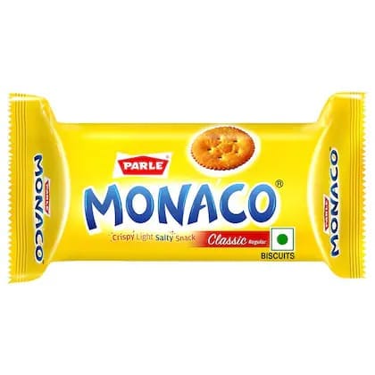 PARLE MONACO Crispy Light Salty Snack Classic Biscuits 26.1 g