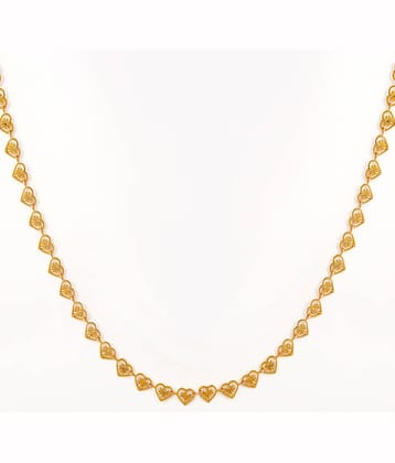 FASHION FRILL Gold Plated Chain ( Set of 1 )