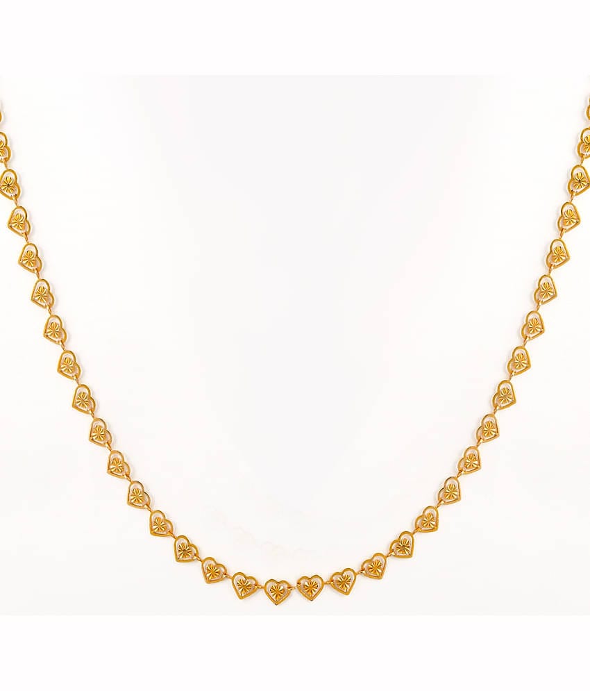 FASHION FRILL Gold Plated Chain ( Set of 1 )