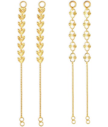 1gram gold Plated Kanchain Ear chain earcuff Ear to Ear Combo for Women & Girls
