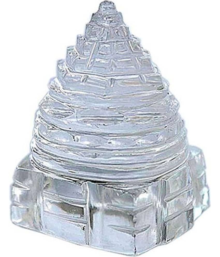 Zyena International Glossy Crystal Glass Saphatik Shri Yantra