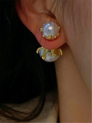 Molten Pearl Front Back Drops