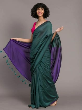 Best Selling Premium QualitySpace contrast blouse saree