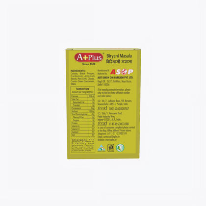 Aplus Biryani Masala 50g Box