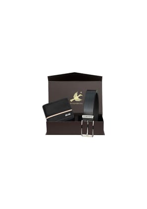HORNBULL Denial Leather Combo Gift for Men | RFID Brown Wallet with Black Belt Set | Mens Combo BW104151 HORNBULL Denial Leather Combo Gift for Men | RFID Brown Wallet with Black Belt Set | Mens Combo BW104151 - BW104152 / One Size