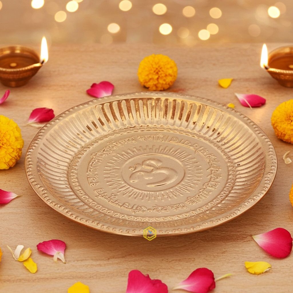 Copper Om Plate Design (ZMAS230 D)