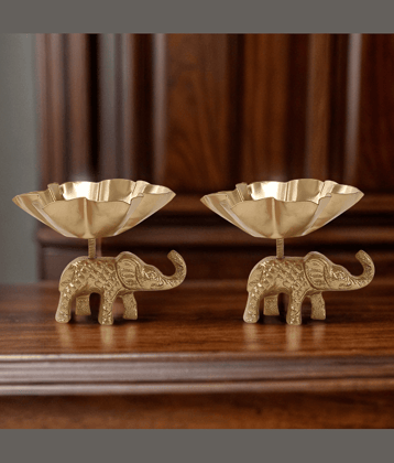 Dome  Daco Iron Table Diya - Pack of 2