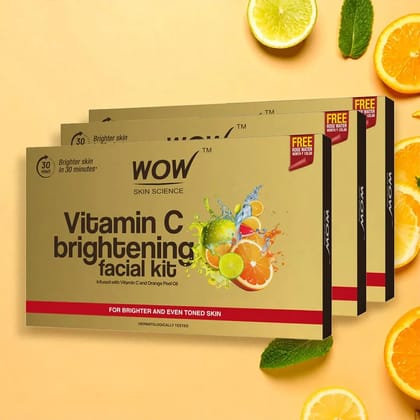WOW Vitamin C Brightening Facial Kit For Brighter Skin - 85 ml