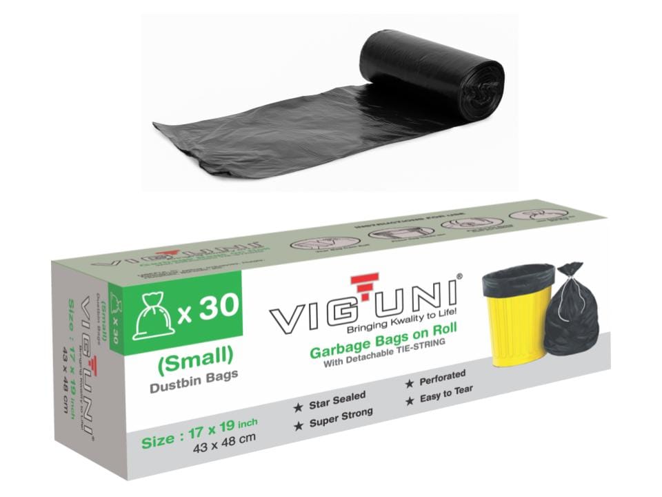 Durable Small Garbage Bags – 17x19 Inches – Leak-Proof, Strong & Eco-Friendly Disposal Solutions