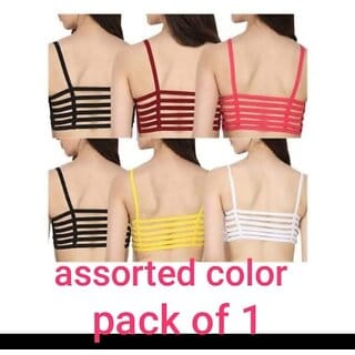 Minha pack of 1 designer 6 strap bra for women girls..