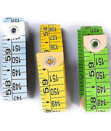 Sewing Measurements Tape Inchi Tape 1.5 m(60 inches) - Pack of 3 Sewing Measurements Tape Inchi Tape 1.5 m(60 inches) - Pack of 3