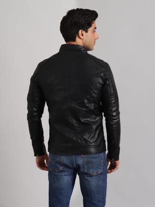 men's leather jackets-2XL / Black