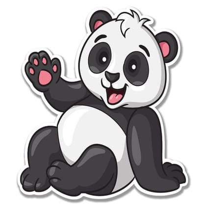 Panda Cartoon Fridge Magnet  Cute Refrigerator Sticker Gift for Kids & Birthday Return Gift