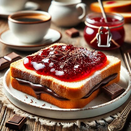 Chocolate Jam Slice