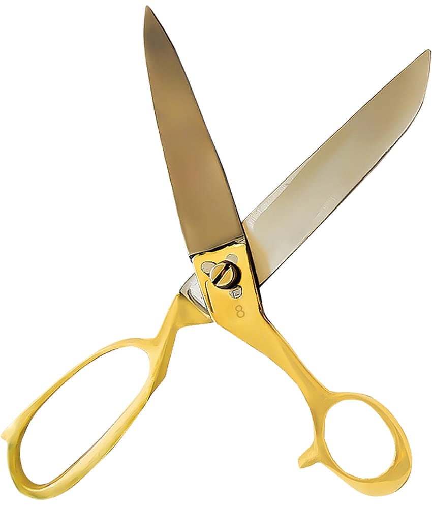 Scissors for Sewing-Tailoring 8 inches - Gold Sharp Cloth Cutting Scissor