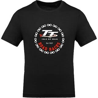 Fastbend Mens Black Printed Cotton Blend Round Neck T-Shirt