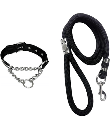 Smart Doggie Choke Collar ( 1.25 Inches ) and Rope For Your Large Sized Pet Dogs