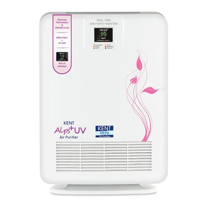 Kent 15008 Alps+ UV Air Purifier|UV LED That Kills Bacteria & Viruses (White)