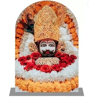 Sparkling Luxury Decorative Showpiece for Home  Car Dashboard Accessory (Khatu Shyam Car Showpiece)