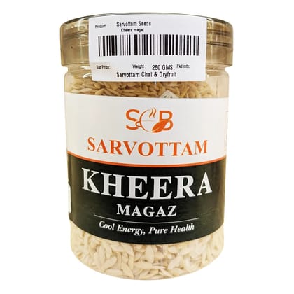 Sarvottam Kheera Magaz Box 250g | Premium Cucumber Seeds | Rich in Protein, Zinc & Healthy Fats | Nutritious Superfood for Energy, Digestion & Skin Health
