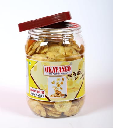 Okavango Simply Salted Natural Banana Chips, Crunchy Snack, No Artificial Additives