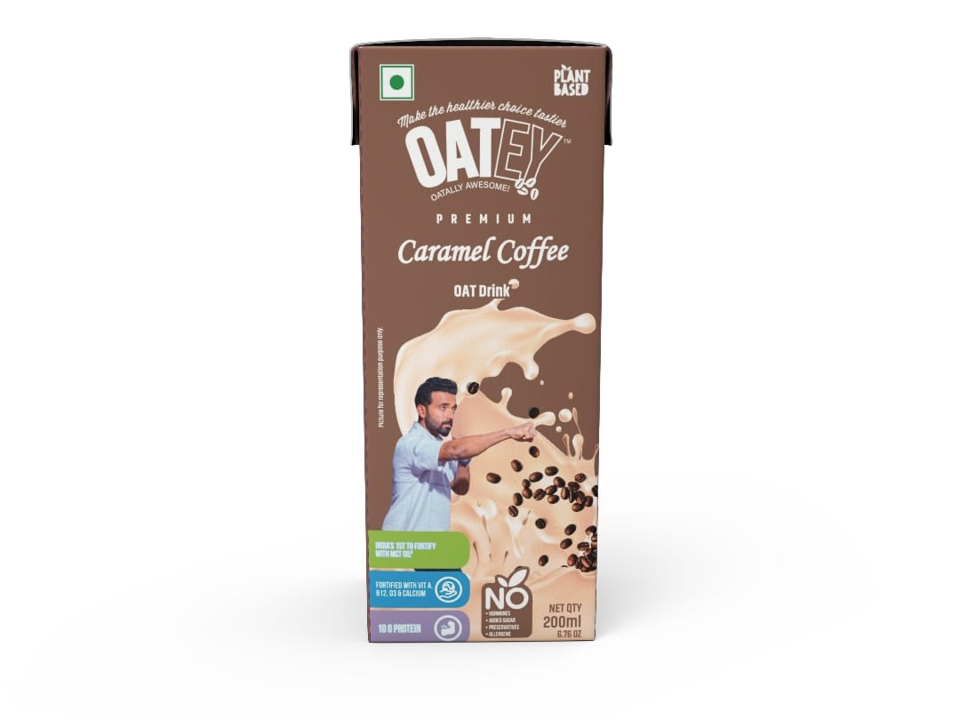 High Protein Caramel Coffee Oat Drink - No Added Sugar, No-Hormones, No Preservatives, Non-dairy, 100% plant-based, Nut free 200ml