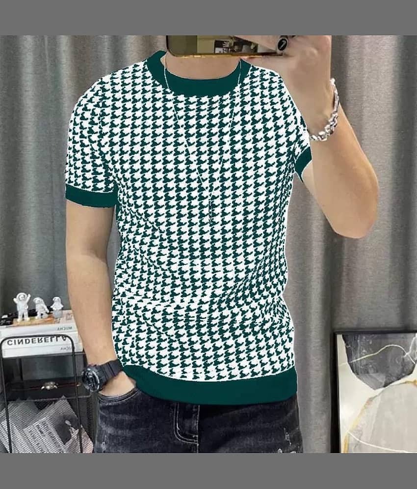 STI Polyester Regular Fit Printed Half Sleeves Men's Round T-Shirt - Multicolor4 ( Pack of 1 )