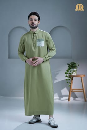 Logi Green Thobe For Men-S