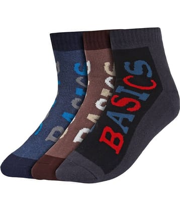 Creature - Cotton Men's Printed Multicolor Ankle Length Socks ( Pack of 3 )