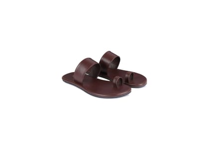 Paaduks Vaana Dark Brown Men Flats - UK 6