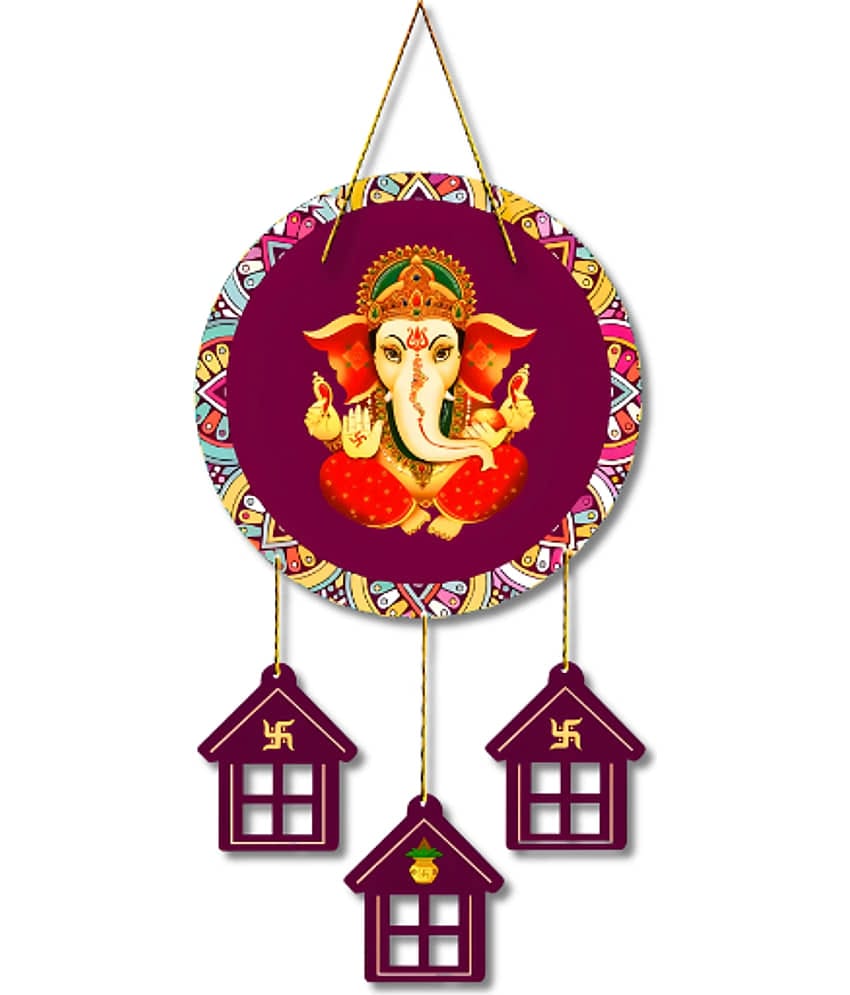 Religious Ganesha Wall Hanging for Home Decoration Wall Stickers Spiritual Door Hanging Living Room Decor Diwali Decoration Gift Festival Decorative Items Wall Art