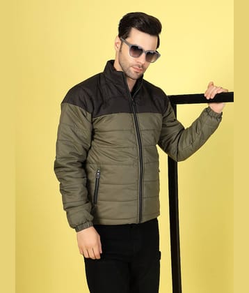 Rigo Polyester Men's Puffer Jacket - Olive ( Pack of 1 )