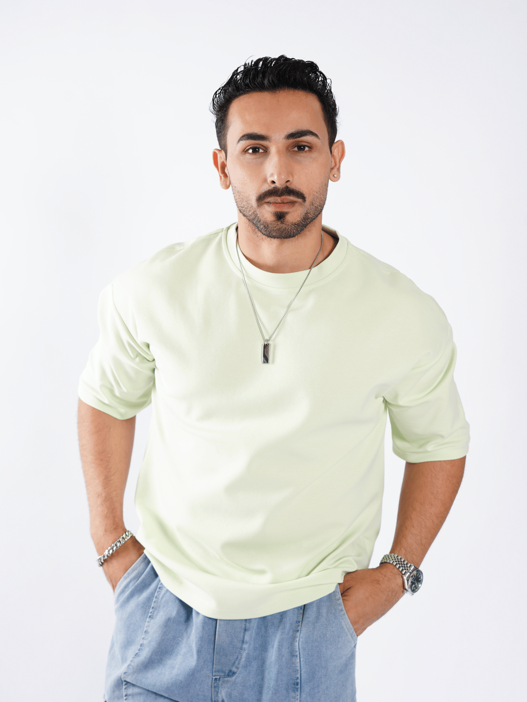 Alphabase T-Shirt-S / Mint Green / Alphabase T-Shirt