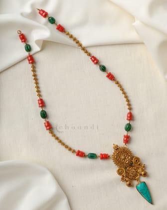 Gold Polish Silver Necklace CHN1743