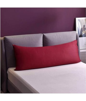 PINDIA Single Maroon Pillow Cover