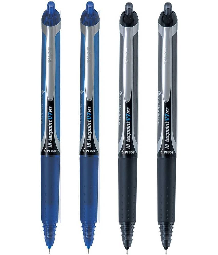 Pilot Hi-Tecpoint V7 RT Blue 2 and Black 2