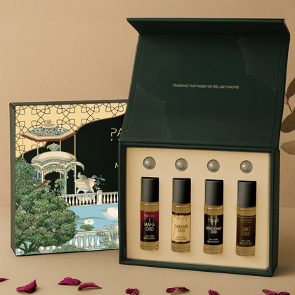 Middle East Oud Attars - Mafia Oud | Gentlemen Oud | Caramel Oud | 24KT Oud | Pack Of 4