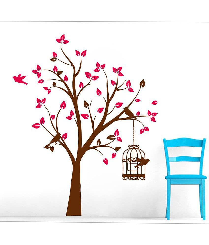 Decor Villa Bird Home PVC Wall Stickers