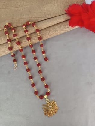 Luxurious Men's Gold Plated Pendant With Chain Vol 3-Free Size