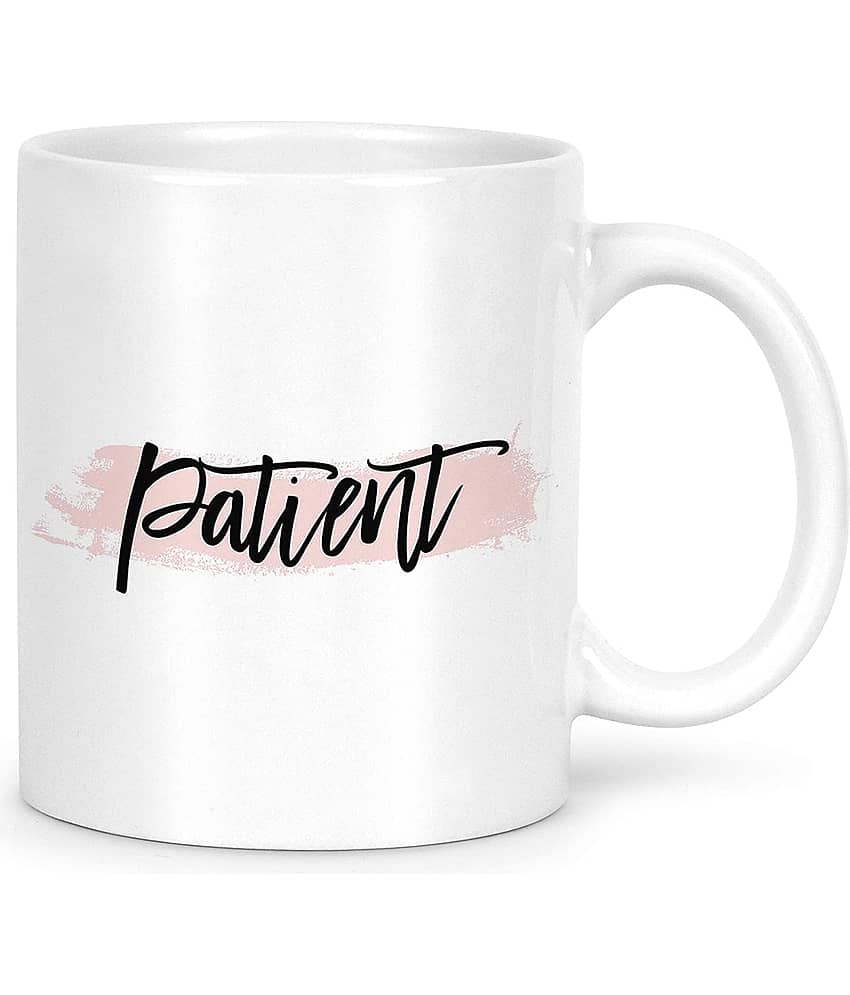Idream Quote Printed Ceramic Coffee Mug 1 Pcs 330 mL