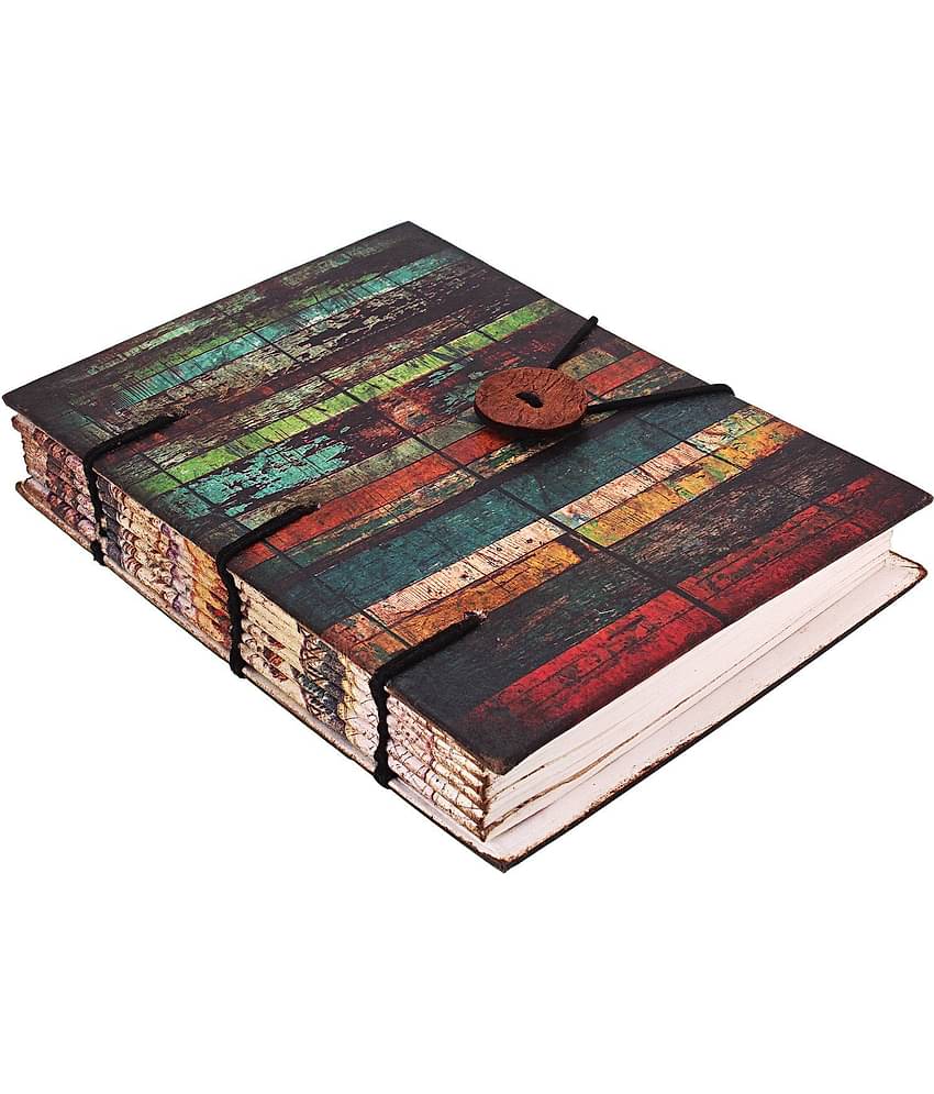 Vintage stripes print in special binding notebook Regular Journal