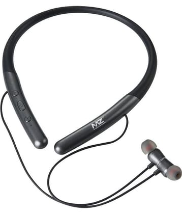 MZ In-the-ear Bluetooth Headset with Upto 25h Talktime Noise Cancellation - Black