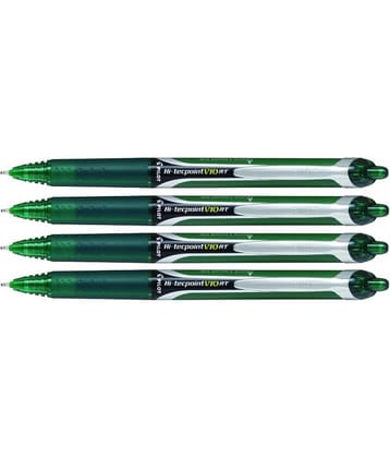 Pilot Hi-Tecpoint V10 RT (Green) Pack of 4