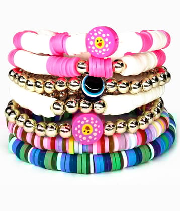 DAIVYA WELLNESS - Multicolor Bracelet ( Pack of 7 )