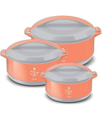 Milton Divine Jr Inner Steel Casserole Gift Set of 3, Orange