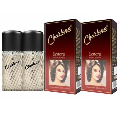 CHARLENE SPRAY MIST PERFUME for Women | Fragrance Women | Scent | Luxury Perfume | Premium Perfume | long lasting | Deep freshments | Body oudor 50ML - SENORA PACK OF 2 CHARLENE SPRAY MIST PERFUME for Women | Fragrance Women | Scent | Luxury Perfume | Pr