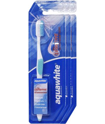 aquawhite New Sensitive Toothbrush Pack of 3