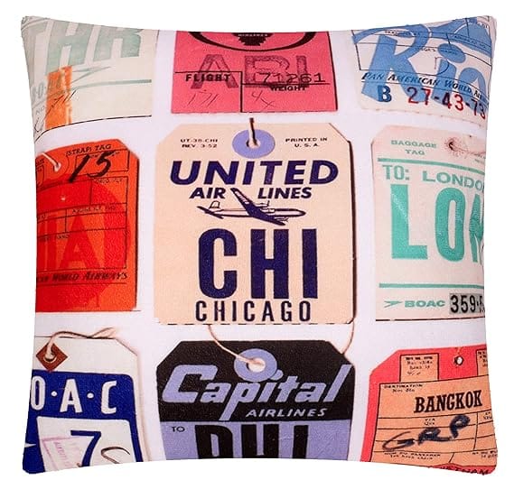 KOKO Home Wanderlust Velvet Set of 5 Digital Print 16 x16 inches(40x40 CMS) Zipper Square Cushion Cover