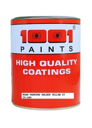 1001 Road Marking Paint Golden Yellow St, IS :164 I Special Marking Paints for Curb Paint, Traffic Paint, Pavement Striping, Parking Lots, Crosswalks, Driveways, Airports, Traffic Signs etc.