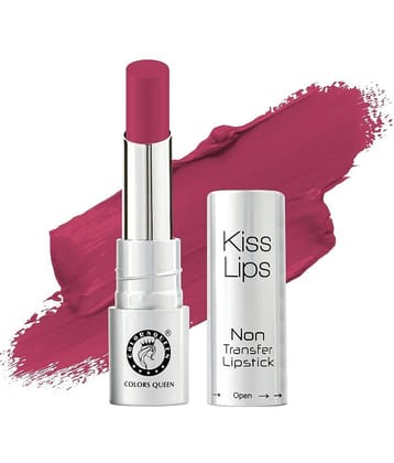 Colors Queen Kiss Lips Matte Lipstick Smudge Proof & Long Stay Lipstick Chilli Red (Shade - 14)